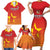 Custom Zimbabwe Cricket Family Matching Short Sleeve Bodycon Dress and Hawaiian Shirt Go Chevrons