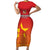 Custom Zimbabwe Cricket Family Matching Short Sleeve Bodycon Dress and Hawaiian Shirt Go Chevrons