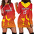 Custom Zimbabwe Cricket Hoodie Dress Go Chevrons