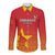 Custom Zimbabwe Cricket Long Sleeve Button Shirt Go Chevrons