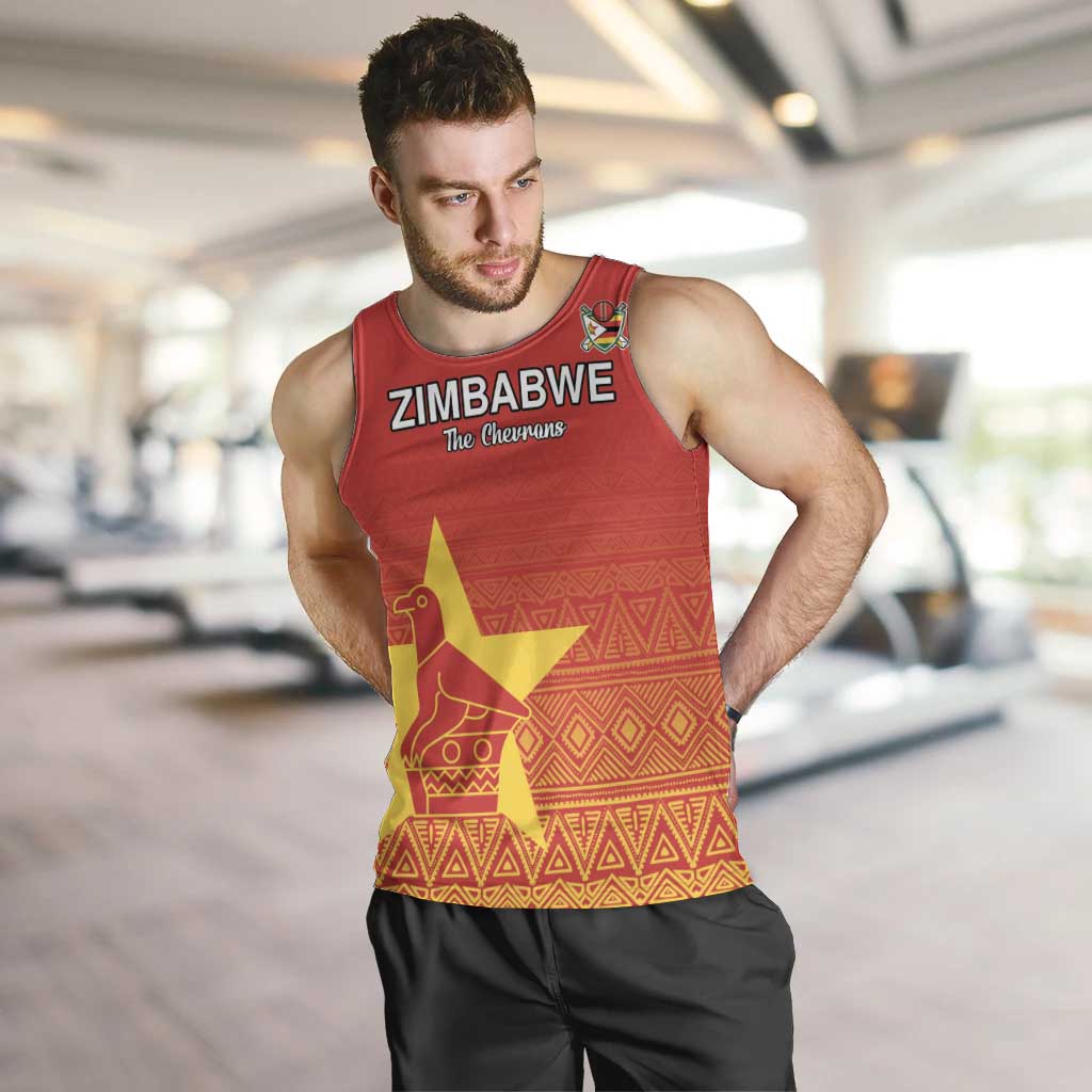 Custom Zimbabwe Cricket Men Tank Top Go Chevrons