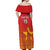 Custom Zimbabwe Cricket Off Shoulder Maxi Dress Go Chevrons