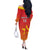 Custom Zimbabwe Cricket Off The Shoulder Long Sleeve Dress Go Chevrons