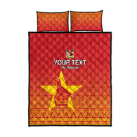 Custom Zimbabwe Cricket Quilt Bed Set Go Chevrons