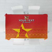 Custom Zimbabwe Cricket Tablecloth Go Chevrons