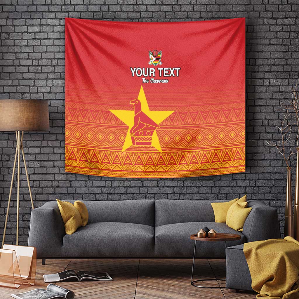 Custom Zimbabwe Cricket Tapestry Go Chevrons