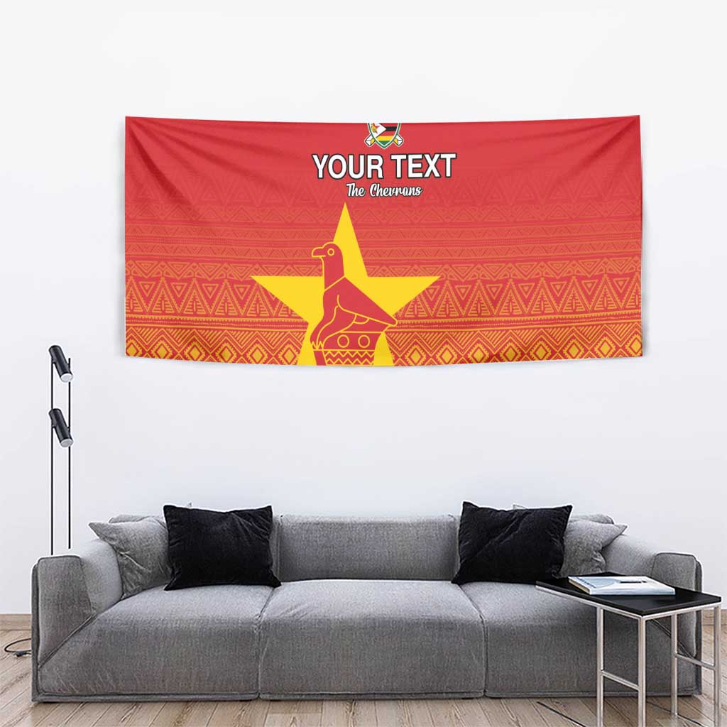 Custom Zimbabwe Cricket Tapestry Go Chevrons