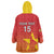 Custom Zimbabwe Cricket Wearable Blanket Hoodie Go Chevrons