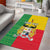 Personalised Benin Area Rug Coat Of Arms Flag Style