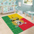 Personalised Benin Area Rug Coat Of Arms Flag Style