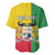 Personalised Benin Baseball Jersey Coat Of Arms Flag Style