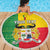 Personalised Benin Beach Blanket Coat Of Arms Flag Style