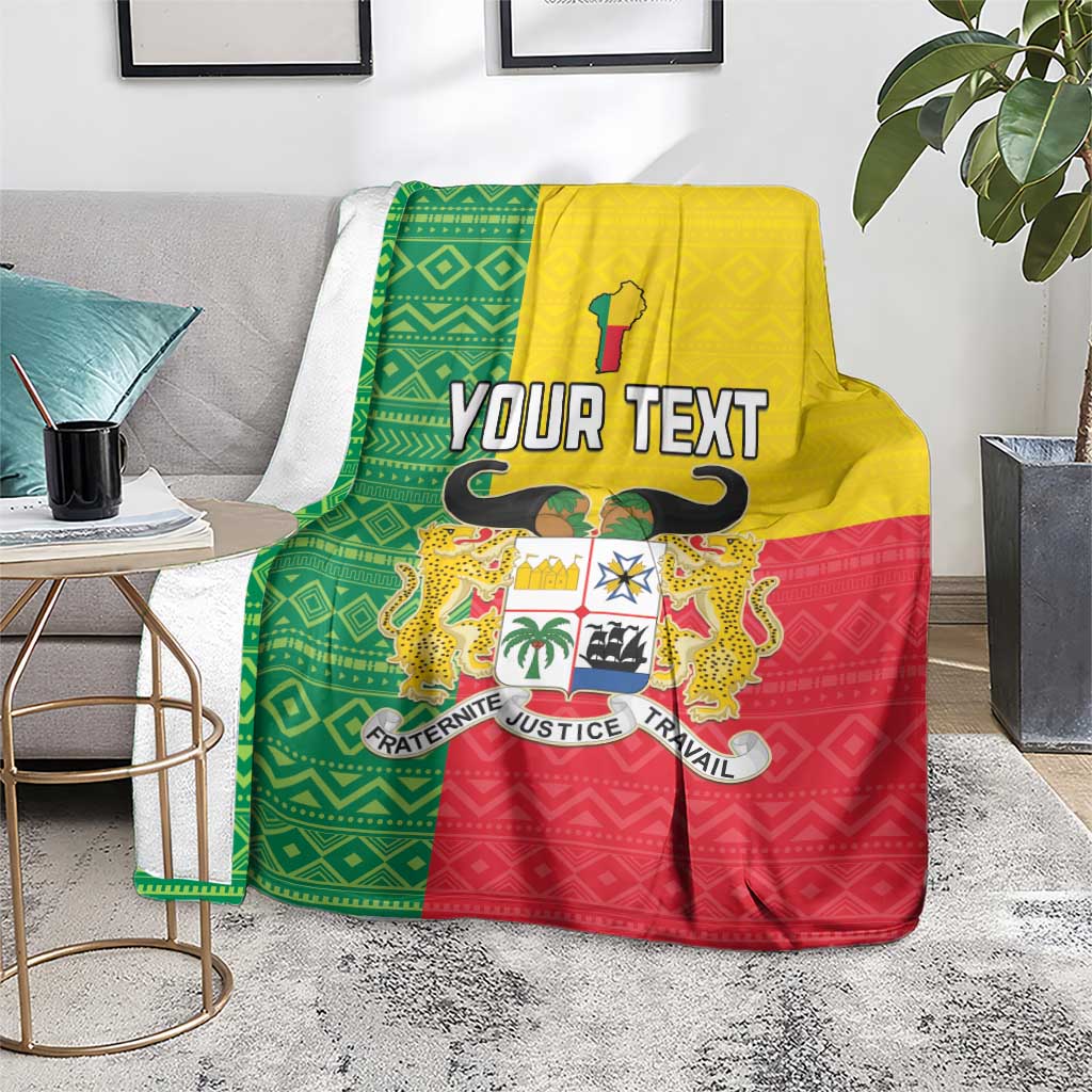 Personalised Benin Blanket Coat Of Arms Flag Style