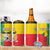 Personalised Benin 4 in 1 Can Cooler Tumbler Coat Of Arms Flag Style