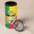 Personalised Benin 4 in 1 Can Cooler Tumbler Coat Of Arms Flag Style