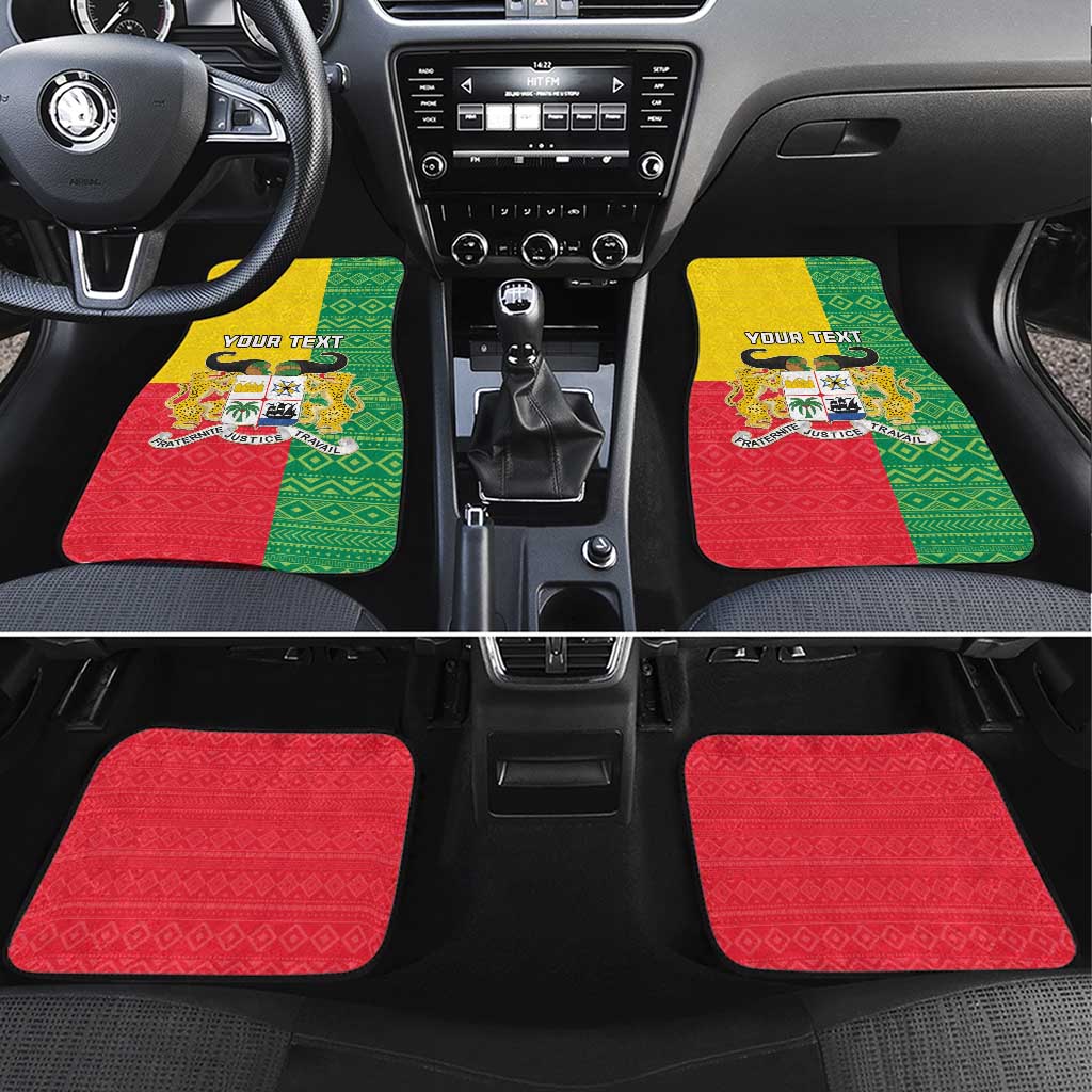 Personalised Benin Car Mats Coat Of Arms Flag Style