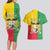 Personalised Benin Couples Matching Long Sleeve Bodycon Dress and Hawaiian Shirt Coat Of Arms Flag Style