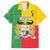 Personalised Benin Family Matching Long Sleeve Bodycon Dress and Hawaiian Shirt Coat Of Arms Flag Style