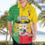 Personalised Benin Hawaiian Shirt Coat Of Arms Flag Style