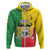 Personalised Benin Hoodie Coat Of Arms Flag Style