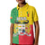 Personalised Benin Kid Polo Shirt Coat Of Arms Flag Style