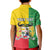 Personalised Benin Kid Polo Shirt Coat Of Arms Flag Style