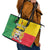 Personalised Benin Leather Tote Bag Coat Of Arms Flag Style