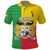 Personalised Benin Polo Shirt Coat Of Arms Flag Style