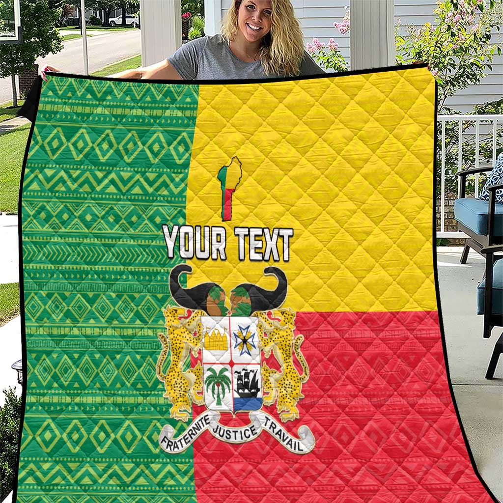 Personalised Benin Quilt Coat Of Arms Flag Style