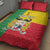 Personalised Benin Quilt Bed Set Coat Of Arms Flag Style