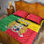 Personalised Benin Quilt Bed Set Coat Of Arms Flag Style