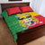 Personalised Benin Quilt Bed Set Coat Of Arms Flag Style