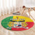 Personalised Benin Round Carpet Coat Of Arms Flag Style