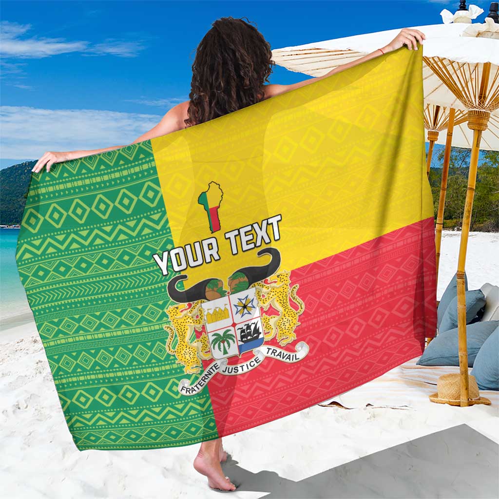 Personalised Benin Sarong Coat Of Arms Flag Style