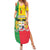 Personalised Benin Summer Maxi Dress Coat Of Arms Flag Style