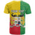 Personalised Benin T Shirt Coat Of Arms Flag Style