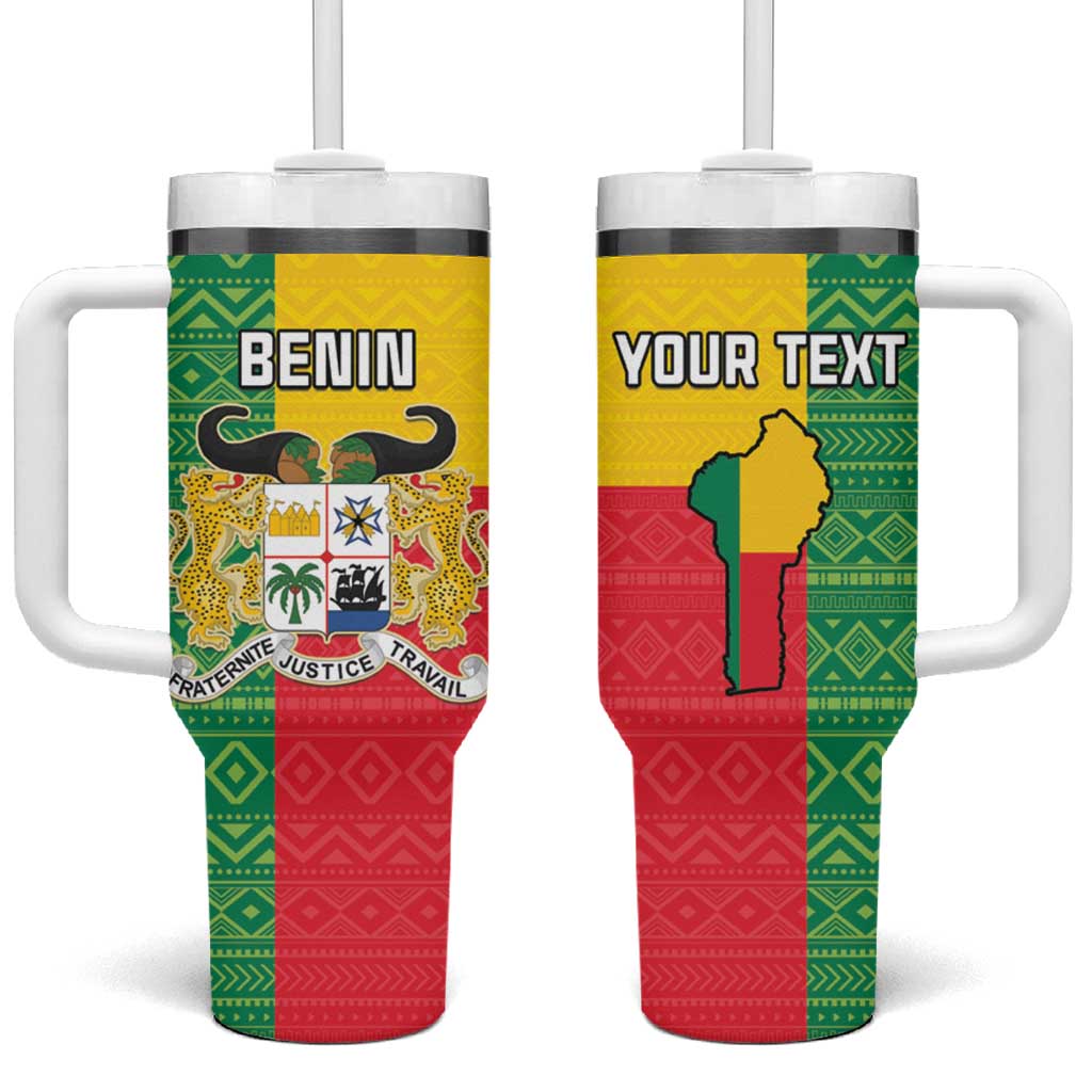 Personalised Benin Tumbler With Handle Coat Of Arms Flag Style