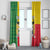 Personalised Benin Window Curtain Coat Of Arms Flag Style