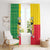 Personalised Benin Window Curtain Coat Of Arms Flag Style