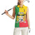 Personalised Benin Women Sleeveless Polo Shirt Coat Of Arms Flag Style