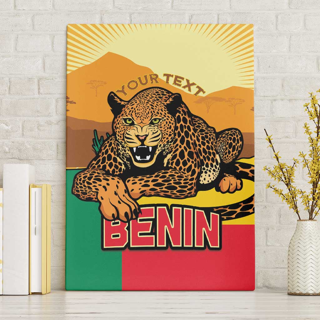 Personalised Benin Leopard Canvas Wall Art Stay True - Stay Wild