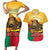 Personalised Benin Leopard Couples Matching Short Sleeve Bodycon Dress and Hawaiian Shirt Stay True - Stay Wild