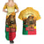 Personalised Benin Leopard Couples Matching Summer Maxi Dress and Hawaiian Shirt Stay True - Stay Wild