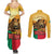 Personalised Benin Leopard Couples Matching Summer Maxi Dress and Long Sleeve Button Shirt Stay True - Stay Wild