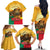 Personalised Benin Leopard Family Matching Off The Shoulder Long Sleeve Dress and Hawaiian Shirt Stay True - Stay Wild