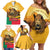 Personalised Benin Leopard Family Matching Off Shoulder Short Dress and Hawaiian Shirt Stay True - Stay Wild