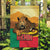 Personalised Benin Leopard Garden Flag Stay True - Stay Wild