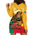 Personalised Benin Leopard Hoodie Dress Stay True - Stay Wild