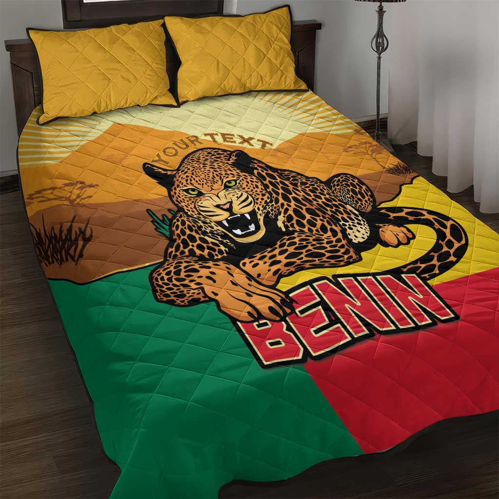 Personalised Benin Leopard Quilt Bed Set Stay True - Stay Wild