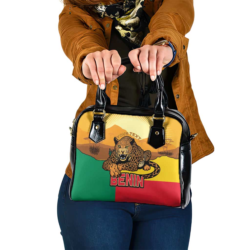 Personalised Benin Leopard Shoulder Handbag Stay True - Stay Wild